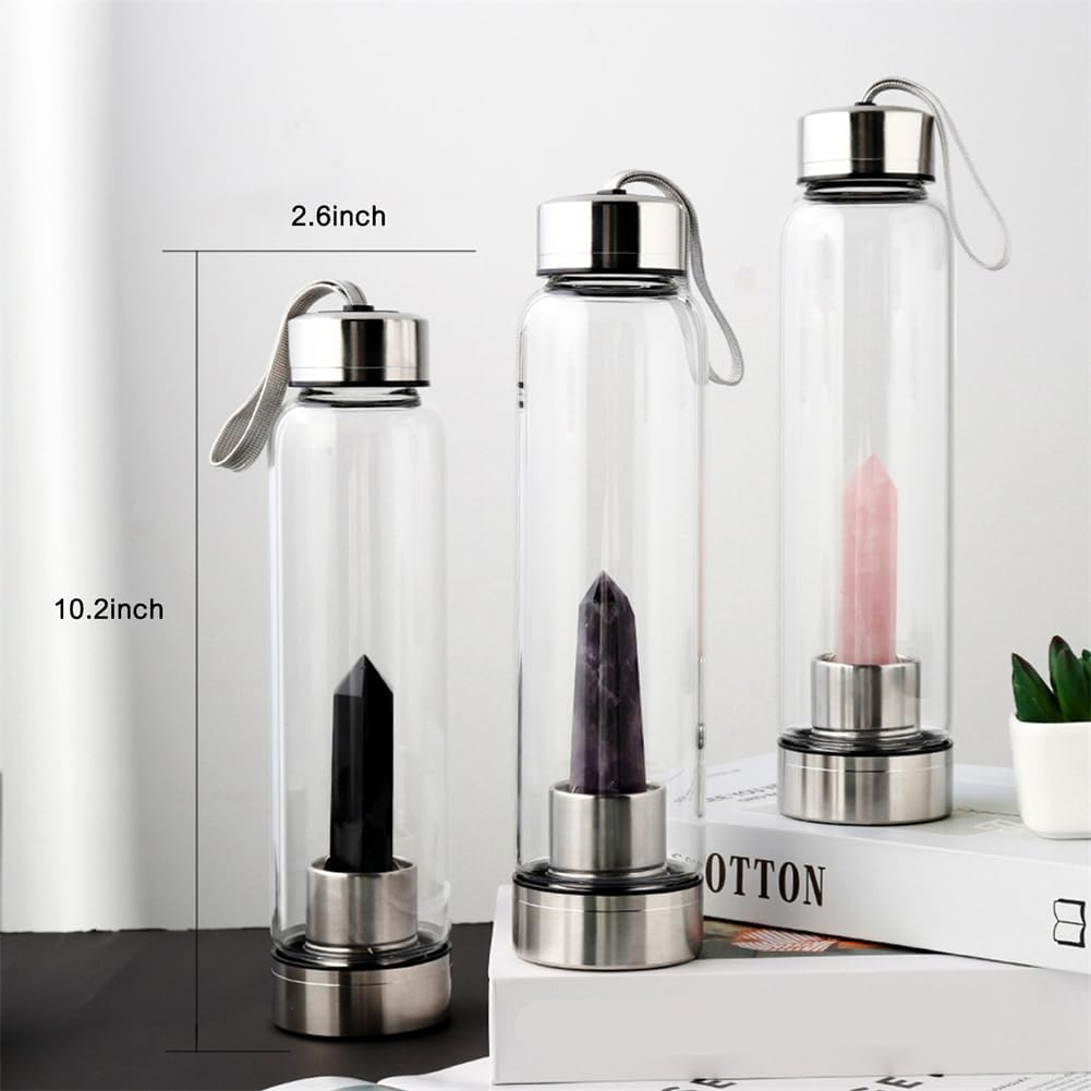 Shapeazy Crystal Glass Water Bottle