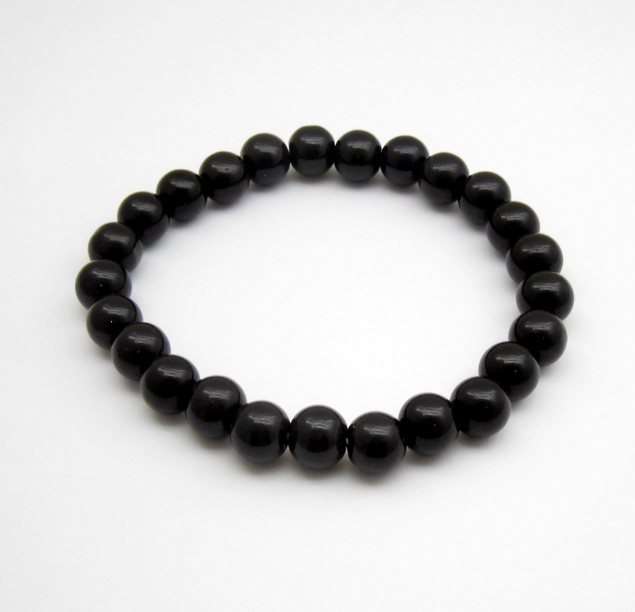 Black Obsidian Beads Bracelet