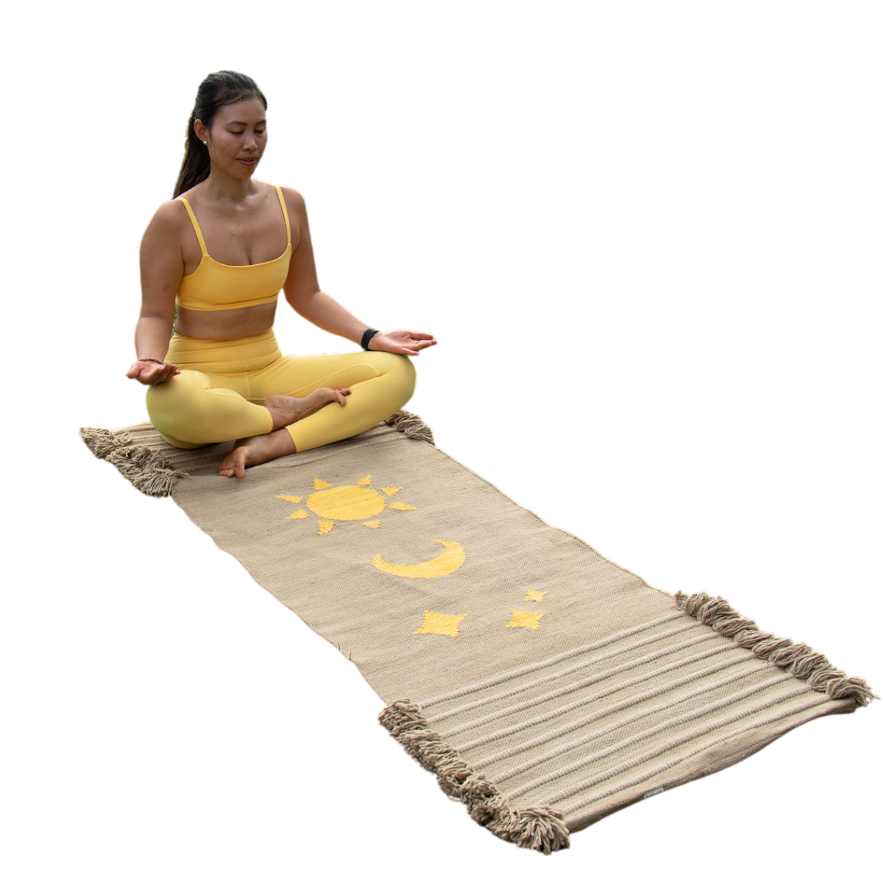 Sun, Moon and Stars Yoga Meditation Mat-Clay by Namaste Lotus