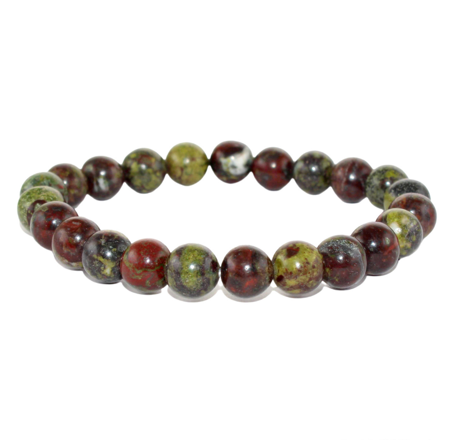Dragon Blood 8 mm round beads bracelet