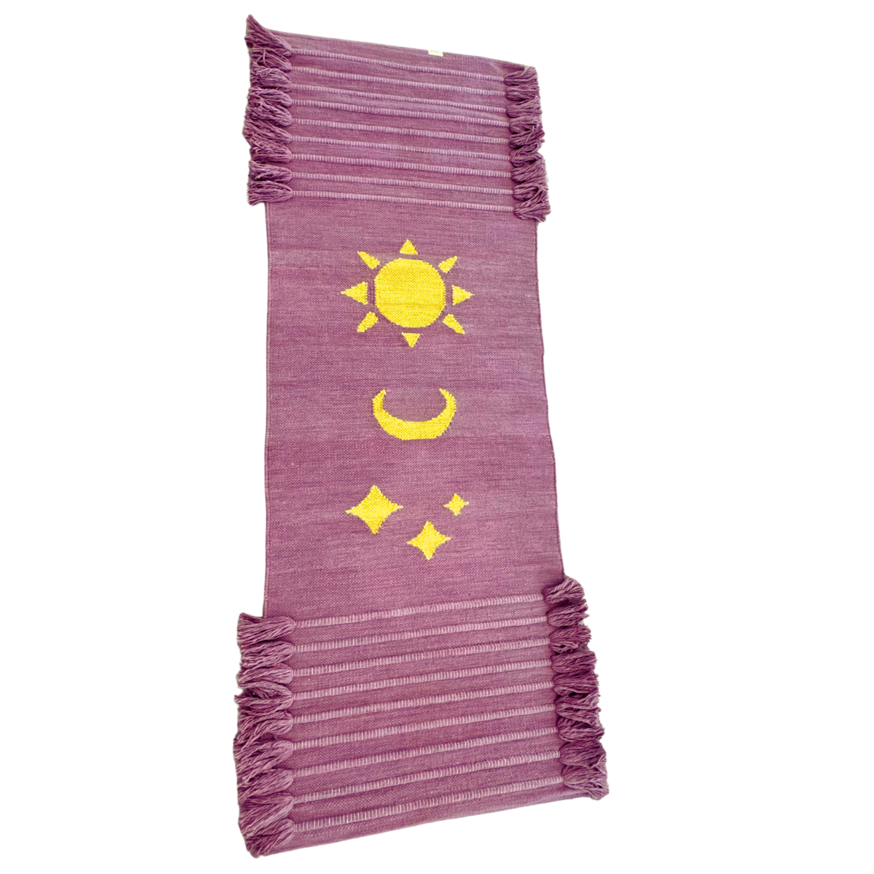 Sun, Moon and Stars Yoga Meditation Mat - Sappan Wood by Namaste Lotus