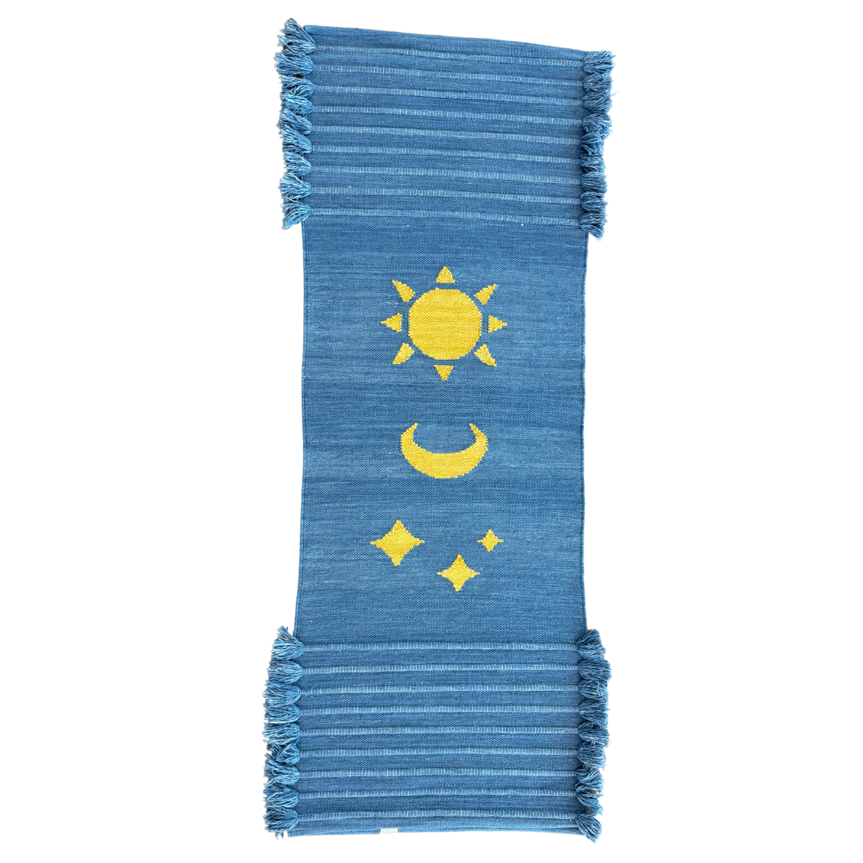 Sun, Moon and Stars Yoga Meditation Mat - Indigo by Namaste Lotus
