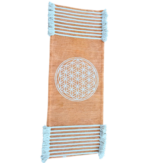 Sacred Flower of Life Yoga Meditation Mat - Harmony by Namaste Lotus