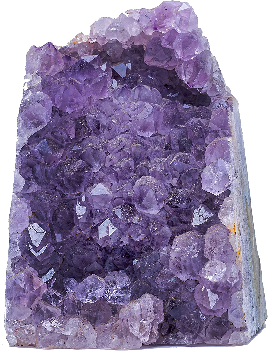 Natural amethyst cluster purple quartz crystal geode