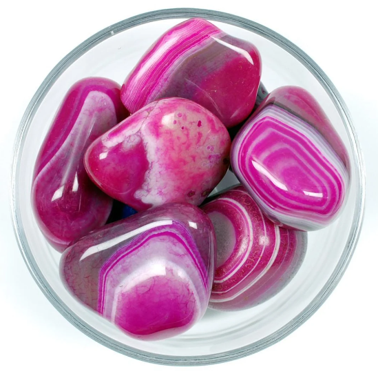 Pink Agate Tumblestone Only