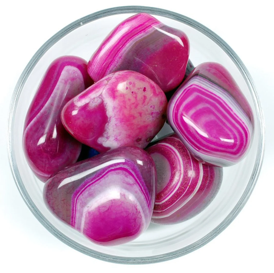 Pink Agate Tumblestone Only