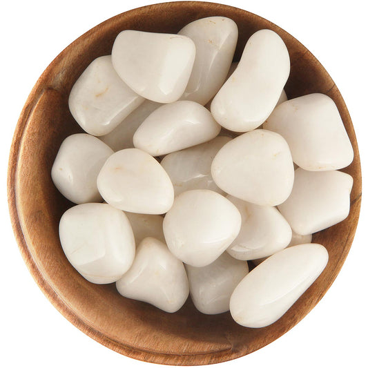 Snow White Quartz Tumblestone Only