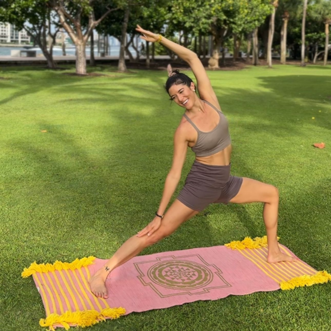 Sri Yantra Yoga Meditation Mat by Namaste Lotus