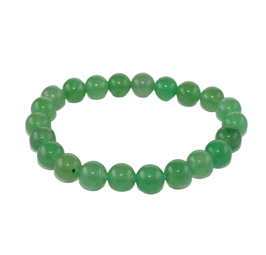Jade Quartz 8 mm Round beads bracelet