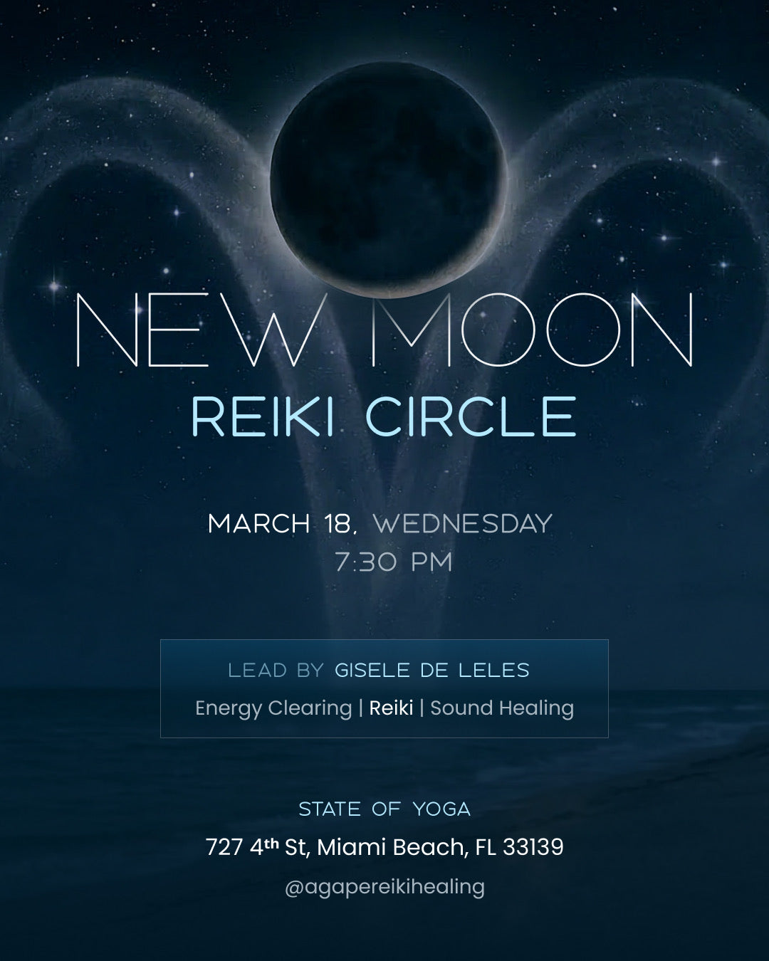New Moon Eclipse | Reiki Circle