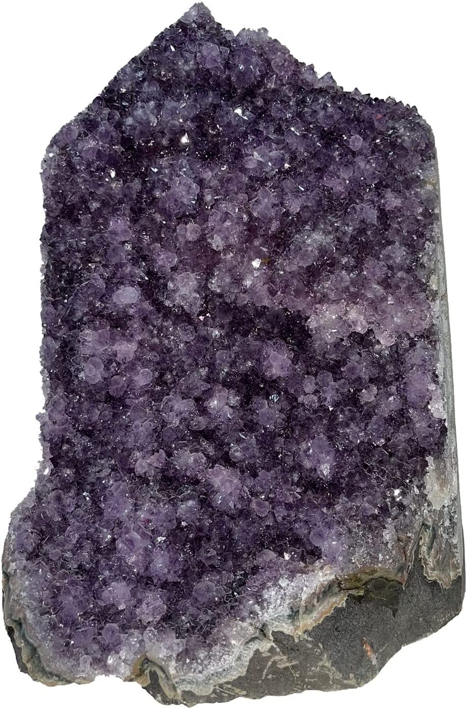 Natural amethyst cluster purple quartz crystal geode
