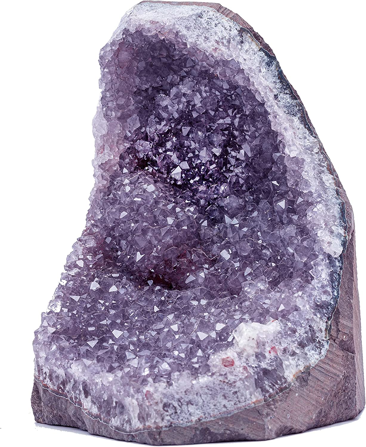 Natural amethyst cluster purple quartz crystal geode